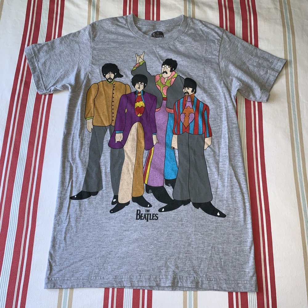 Beatles Graphic Tee Grey Size Small Women’s